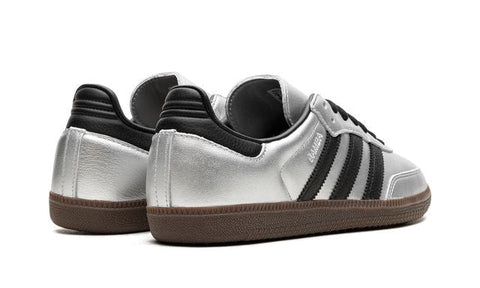 Adidas Samba Silver Metallic Black Gum
