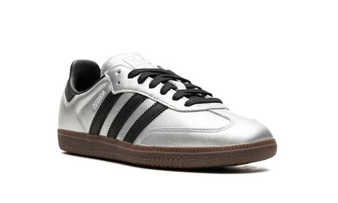 Adidas Samba Silver Metallic Black Gum