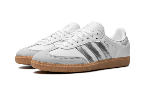 Adidas Samba White Silver Metallic Grey