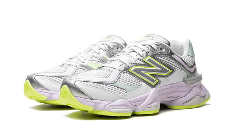 New Balance 9060 White Silver Metalic Taro