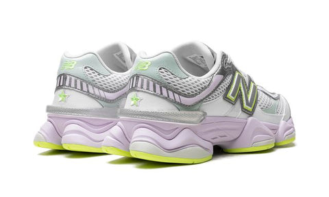 New Balance 9060 White Silver Metalic Taro