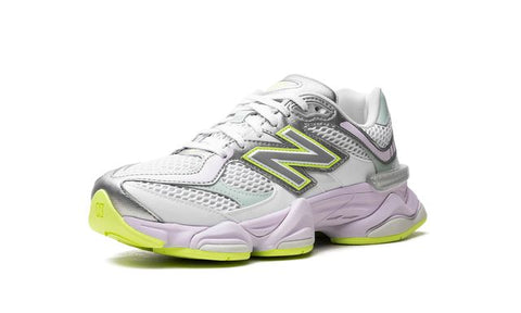 New Balance 9060 White Silver Metalic Taro