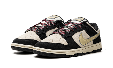 Nike Dunk Low LX Black Suede Team Gold