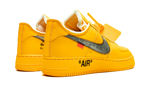 Nike Air force 1 Low Off White University Gold Metallic Silver