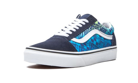 Vans Old Skool Off the Wall Logos - Blue