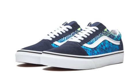 Vans Old Skool Off the Wall Logos - Blue