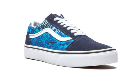 Vans Old Skool Off the Wall Logos - Blue