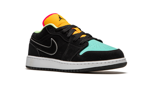 Jordan 1 Low Black Aurora Green Laser Orange